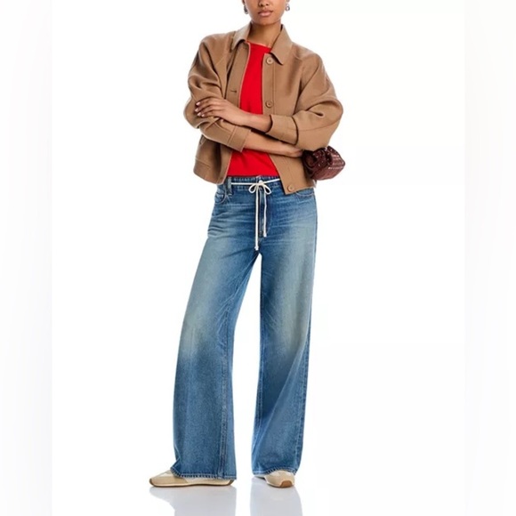 PAIGE Zoey High Rise Wide Leg Jeans in Jazz Club (27) - Picture 9 of 9